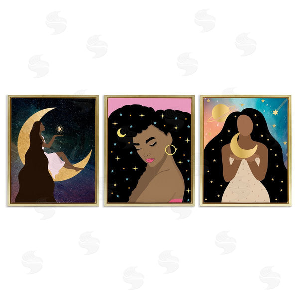 Stupell Industries Daniela Santiago | Beautiful Cosmic Women