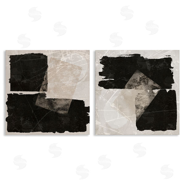 stupell industries Daniela Santiago | Black & Beige Abstract Shapes