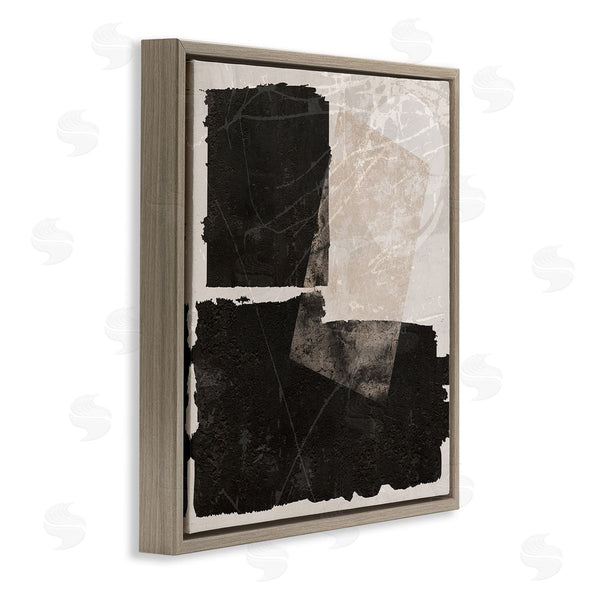 Stupell Industries Daniela Santiago | Black Streaked Abstraction