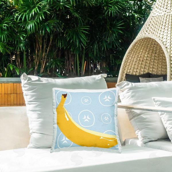 Stupell Industries Daniela Santiago | Bright Banana Fruit Printed Throw Pillow