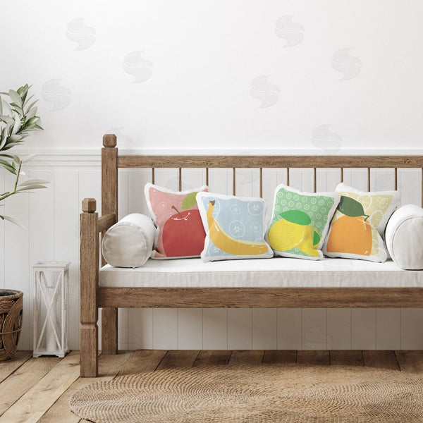 Stupell Industries Daniela Santiago | Bright Kitchen Fruits Printed Throw Pillow Set