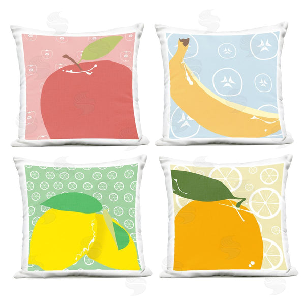 Stupell Industries Daniela Santiago | Bright Kitchen Fruits Printed Throw Pillow Set