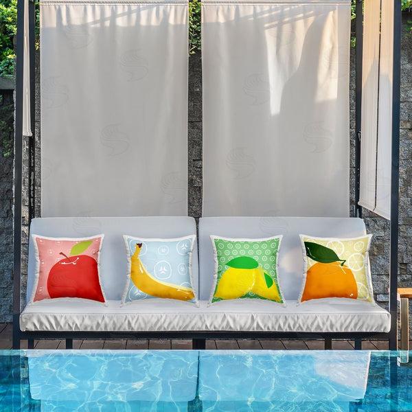 Stupell Industries Daniela Santiago | Bright Kitchen Fruits Printed Throw Pillow Set