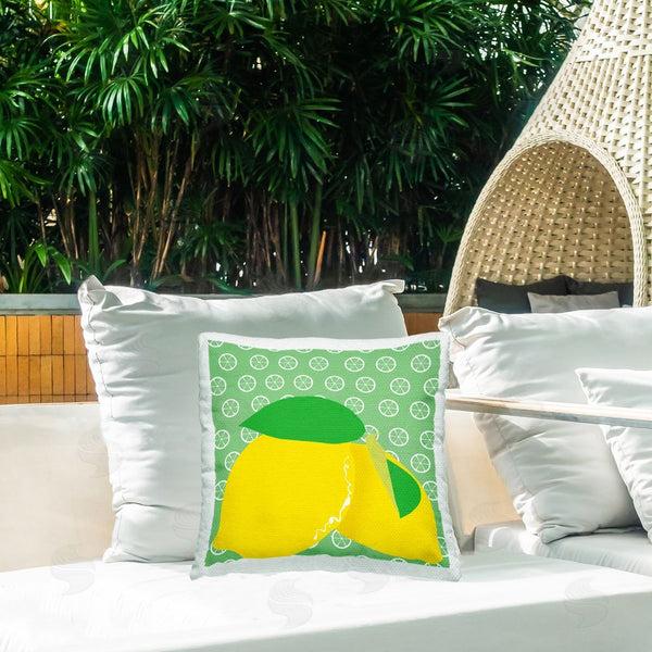 Stupell Industries Daniela Santiago | Bright Lemon Fruit Printed Throw Pillow
