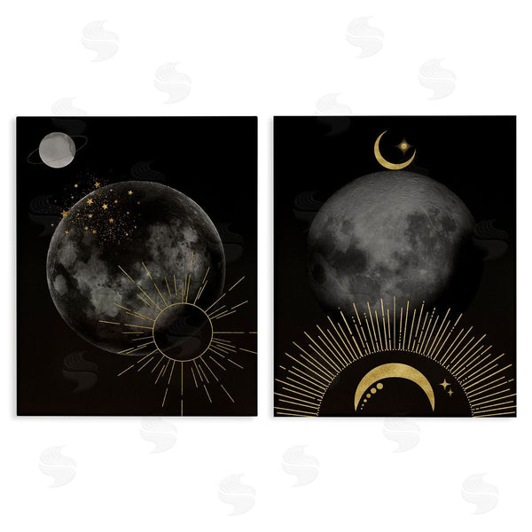 stupell industries Daniela Santiago | Celestial Gold Sun and Moon