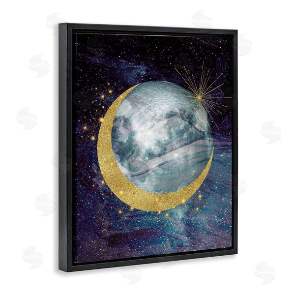 Stupell Industries Daniela Santiago | Cosmic Shimmer Moon
