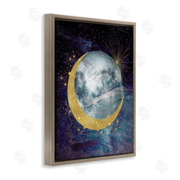 Stupell Industries Daniela Santiago | Cosmic Shimmer Moon