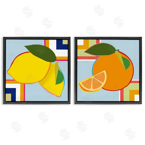 Stupell Industries Daniela Santiago | Geometric Citrus Fruit