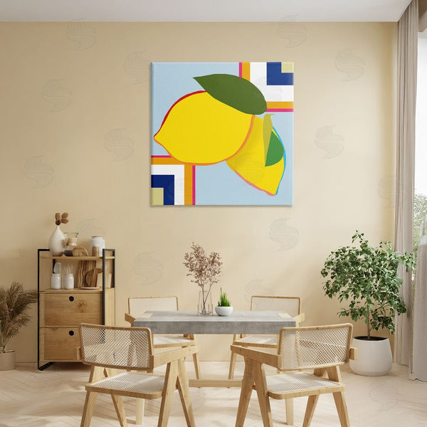 Stupell Industries Daniela Santiago | Geometric Lemon Fruit