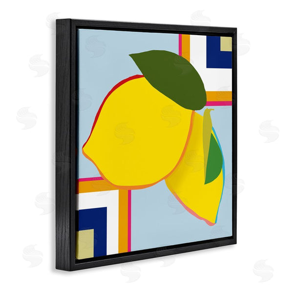 Stupell Industries Daniela Santiago | Geometric Lemon Fruit