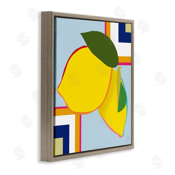 Stupell Industries Daniela Santiago | Geometric Lemon Fruit