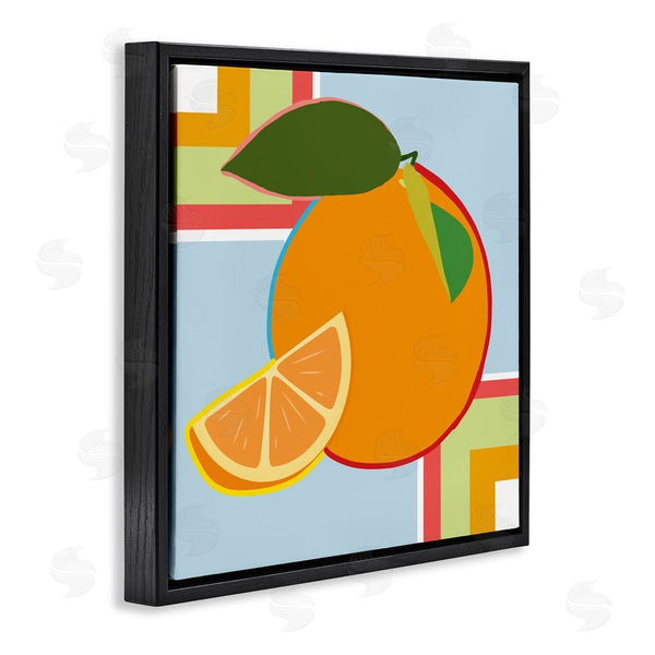 Stupell Industries Daniela Santiago | Geometric Orange Fruit