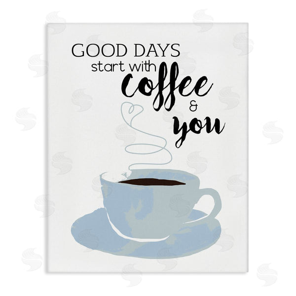 stupell industries Daniela Santiago | Good Days Coffee & You Romantic Kitchen Morning Wall Art