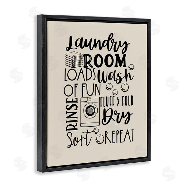 Stupell Industries Daniela Santiago | Laundry Phrases Mixed Typography Wall Art