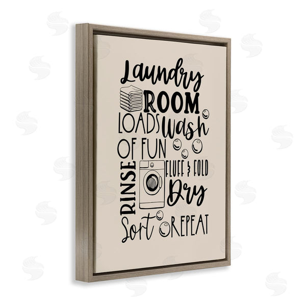 Stupell Industries Daniela Santiago | Laundry Phrases Mixed Typography Wall Art