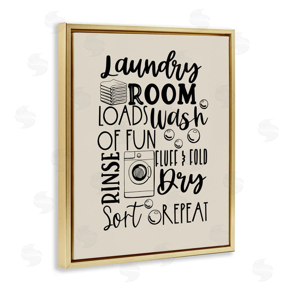 Stupell Industries Daniela Santiago | Laundry Phrases Mixed Typography Wall Art