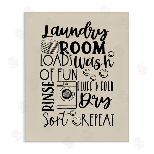 stupell industries Daniela Santiago | Laundry Phrases Mixed Typography Wall Art