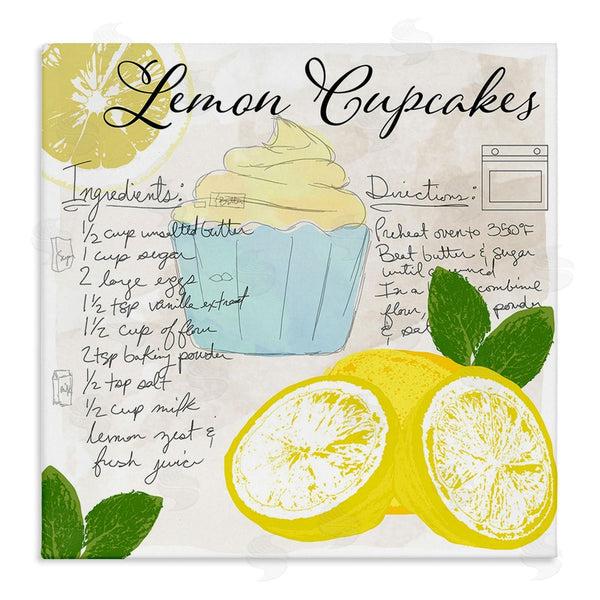 stupell industries Daniela Santiago | Lemon Cupcake Recipe Wall Art