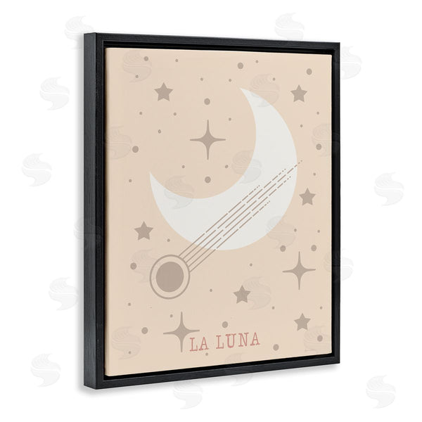 Stupell Industries Daniela Santiago | Minimal Moon With Stars