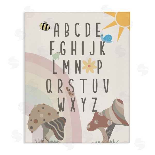 stupell industries Daniela Santiago | Neutral Mushrooms Alphabet