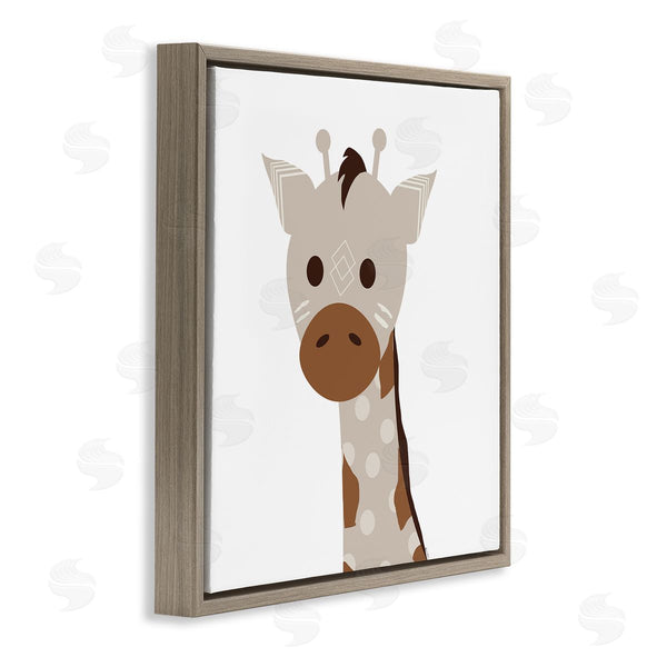 Stupell Industries Daniela Santiago | Neutral Tone Giraffe