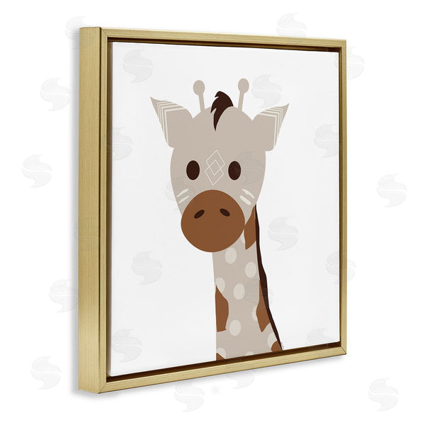 Stupell Industries Daniela Santiago | Neutral Tone Giraffe