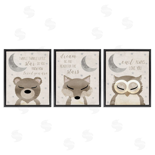 Stupell Industries Daniela Santiago | Nighttime Animals & Lullabies Wall Art