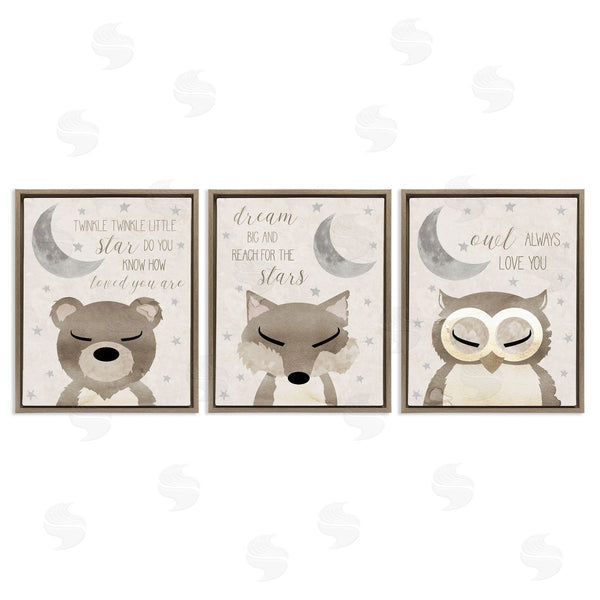 Stupell Industries Daniela Santiago | Nighttime Animals & Lullabies Wall Art