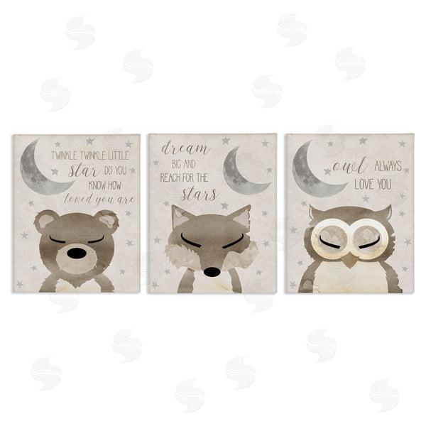 stupell industries Daniela Santiago | Nighttime Animals & Lullabies Wall Art