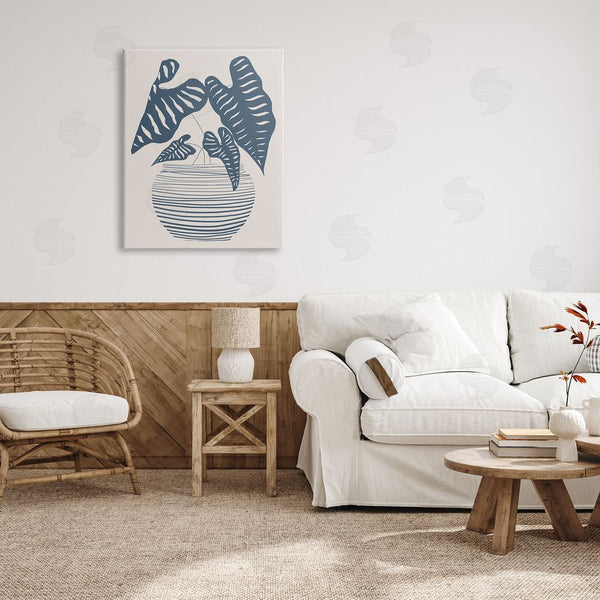 Stupell Industries Daniela Santiago | Potted House Plant Modern Shapes Pattern Design Wall Art