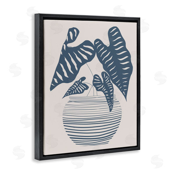 Stupell Industries Daniela Santiago | Potted House Plant Modern Shapes Pattern Design Wall Art