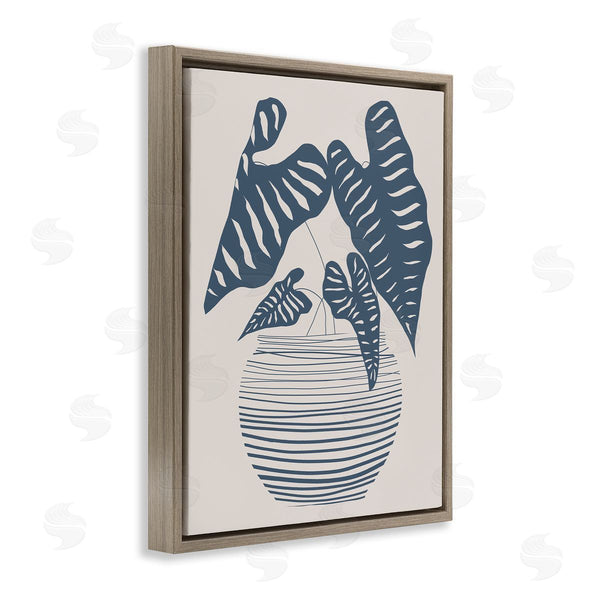 Stupell Industries Daniela Santiago | Potted House Plant Modern Shapes Pattern Design Wall Art
