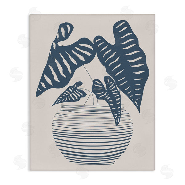 stupell industries Daniela Santiago | Potted House Plant Modern Shapes Pattern Design Wall Art