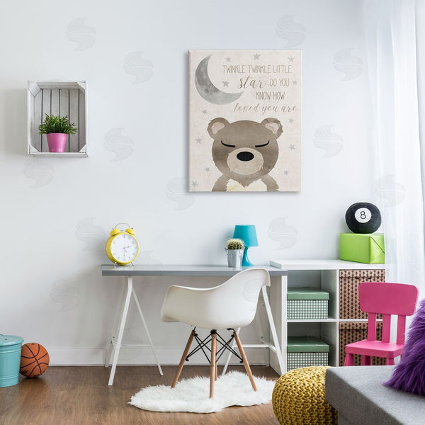 Stupell Industries Daniela Santiago | Soft Twinkle Song Bear Wall Art