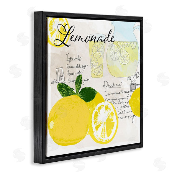 Stupell Industries Daniela Santiago | Summer Lemonade Recipe Wall Art