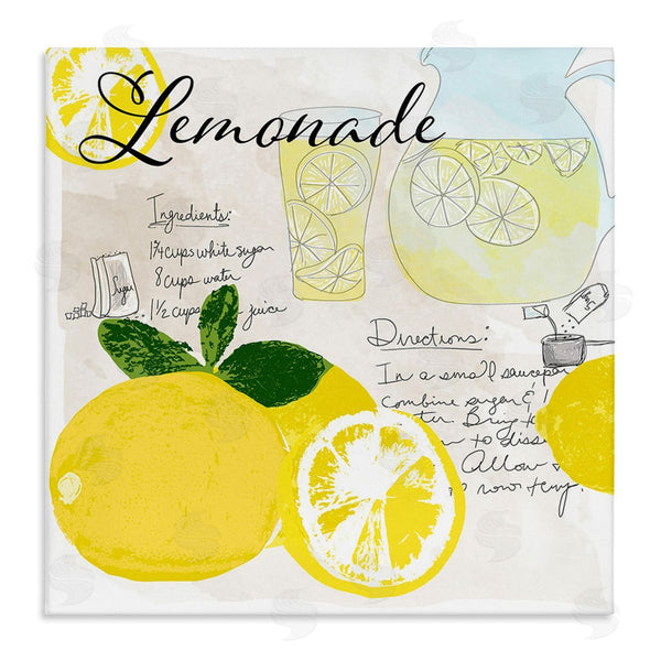 stupell industries Daniela Santiago | Summer Lemonade Recipe Wall Art
