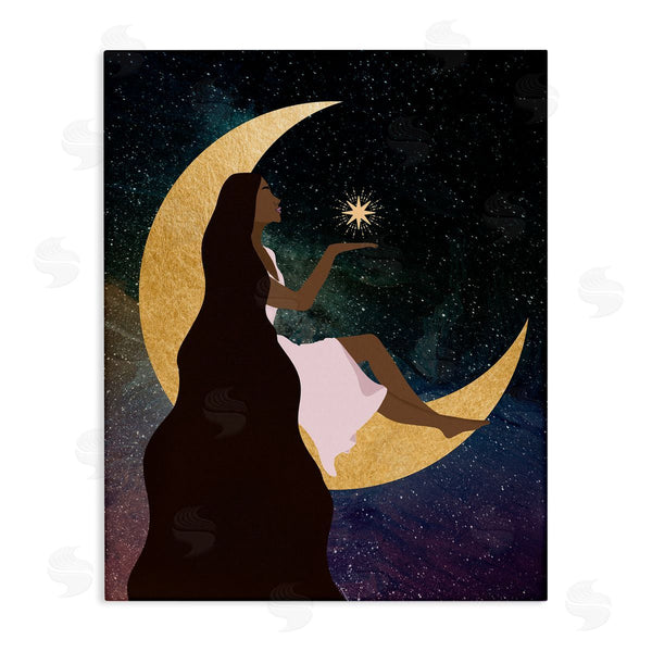 stupell industries Daniela Santiago | Woman on Moon with Starlight