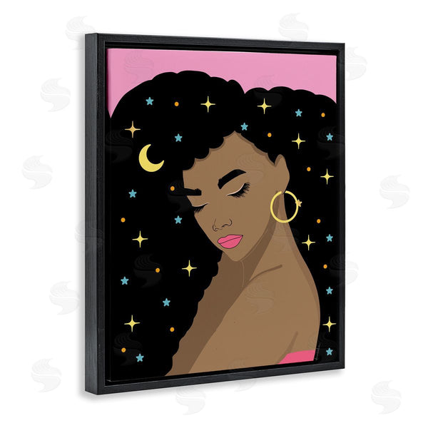 Stupell Industries Daniela Santiago | Woman With Starry Hair