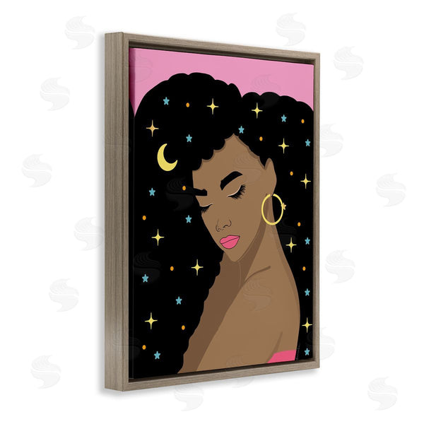 Stupell Industries Daniela Santiago | Woman With Starry Hair