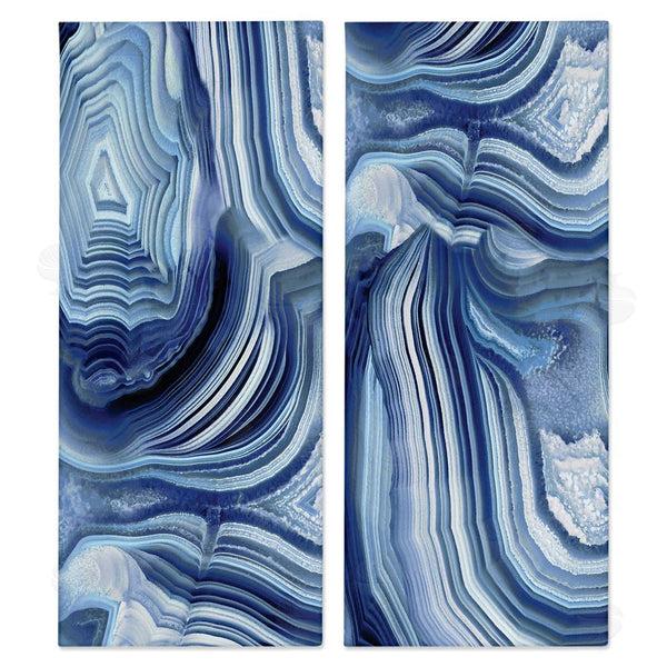 stupell industries Danielle Carson | Abstract Blue Rock Crystal Pattern Wall Art