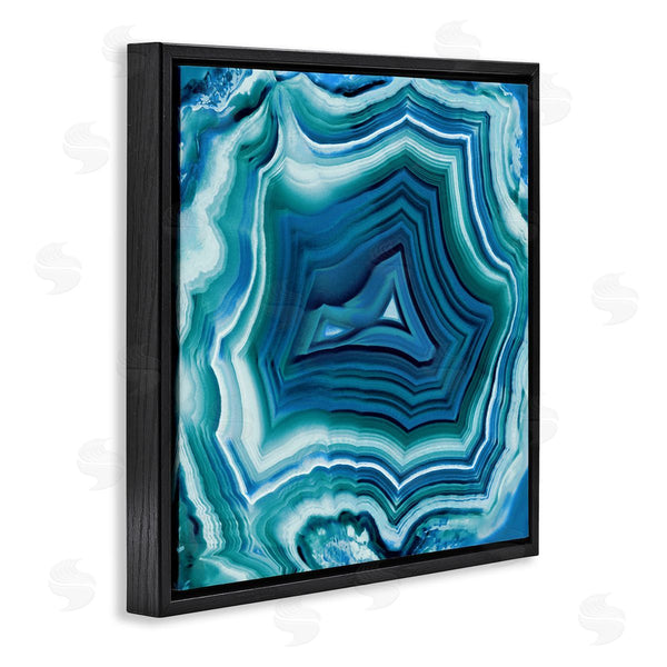 Stupell Industries Danielle Carson | Agate Crystal Pattern Blue