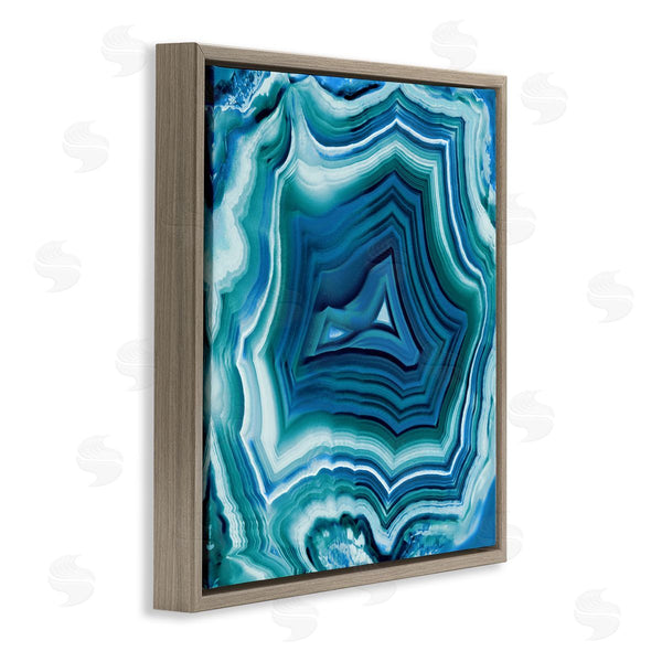 Stupell Industries Danielle Carson | Agate Crystal Pattern Blue