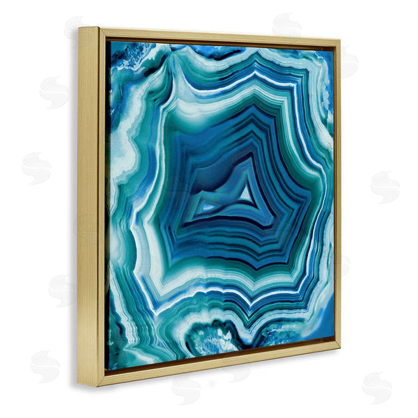 Stupell Industries Danielle Carson | Agate Crystal Pattern Blue