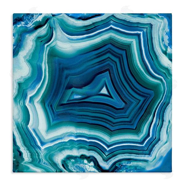stupell industries Danielle Carson | Agate Crystal Pattern Blue