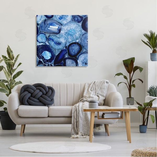 Stupell Industries Danielle Carson | Agate In Blue Natural Geodes Wall Art