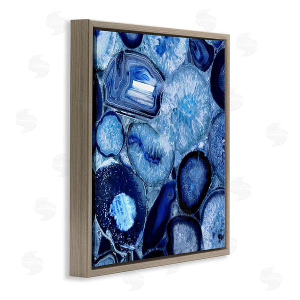 Stupell Industries Danielle Carson | Agate In Blue Natural Geodes Wall Art