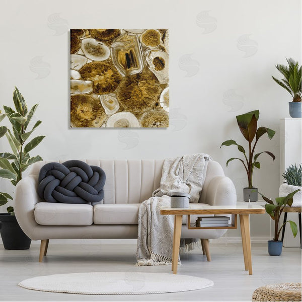 Stupell Industries Danielle Carson | Agate In Gold Abstract Geodes Wall Art
