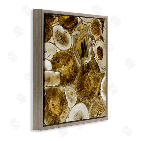 Stupell Industries Danielle Carson | Agate In Gold Abstract Geodes Wall Art