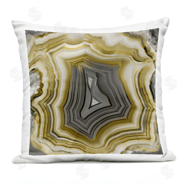 Stupell Industries Danielle Carson | Close Up Geode Crystal Quartz Printed Throw Pillow