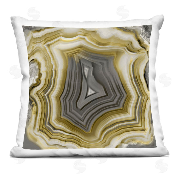 stupell industries Danielle Carson | Close Up Geode Crystal Quartz Printed Throw Pillow